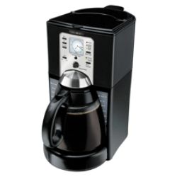Mr. Coffee 12 Cup Programmable Coffeemaker With Brew Strength Selector Black by Office Depot ...